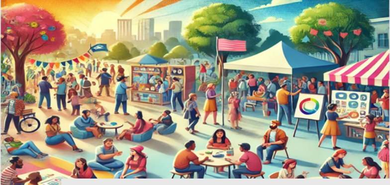 Community education festival illustration