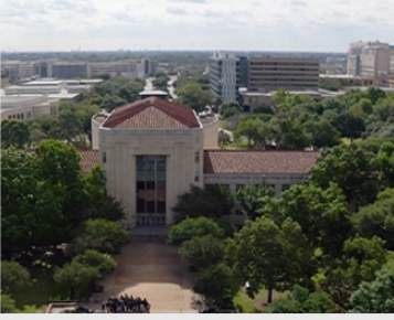 Houston campus aerial view
