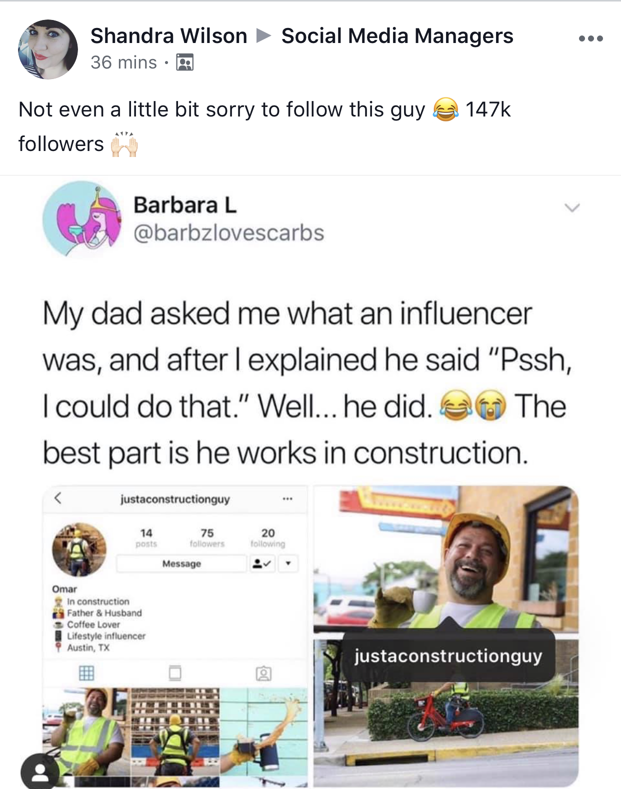 We can't get enough of JustAConstructionGuy on Instagram