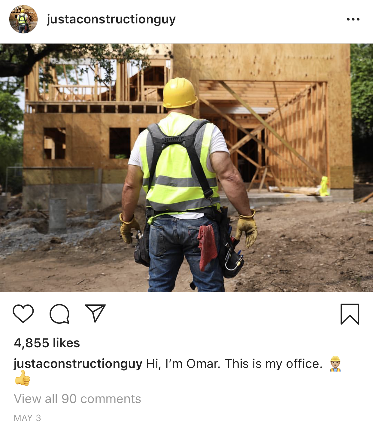 We can't get enough of JustAConstructionGuy on Instagram